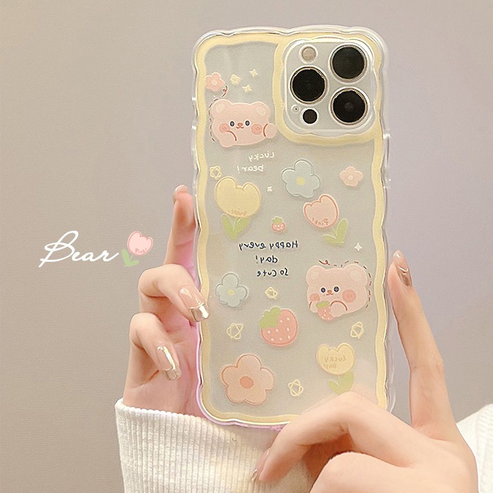 Cute Cartoon Pattern Soft Silicone Cover for Apple Mobile Phone Protective Case for iPhone 13 Pro Max / 12 Mini / 11 Pro Max / XR / XS Max / SE2 / 7 /8 Plus