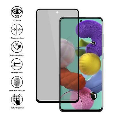 9H Privacy Glass Screen Protector For Samsung Galaxy M62 / M51 / A71 / A72 / F62 / A81 / A91 / Note 10 Lite / S10 Lite / Note 20