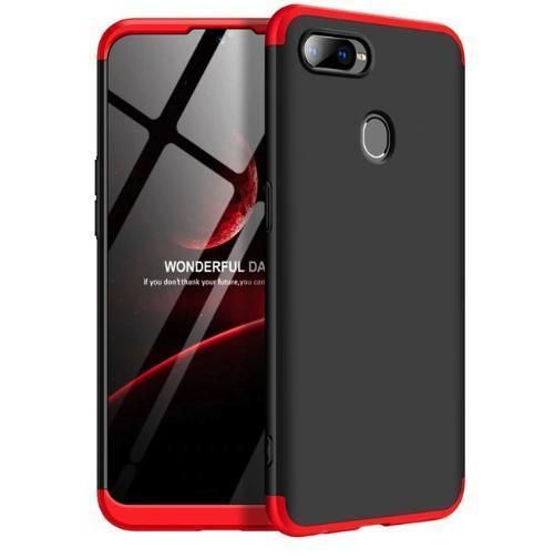 Oppo F9  GKK 360 Degree Back Cover -  Black - red