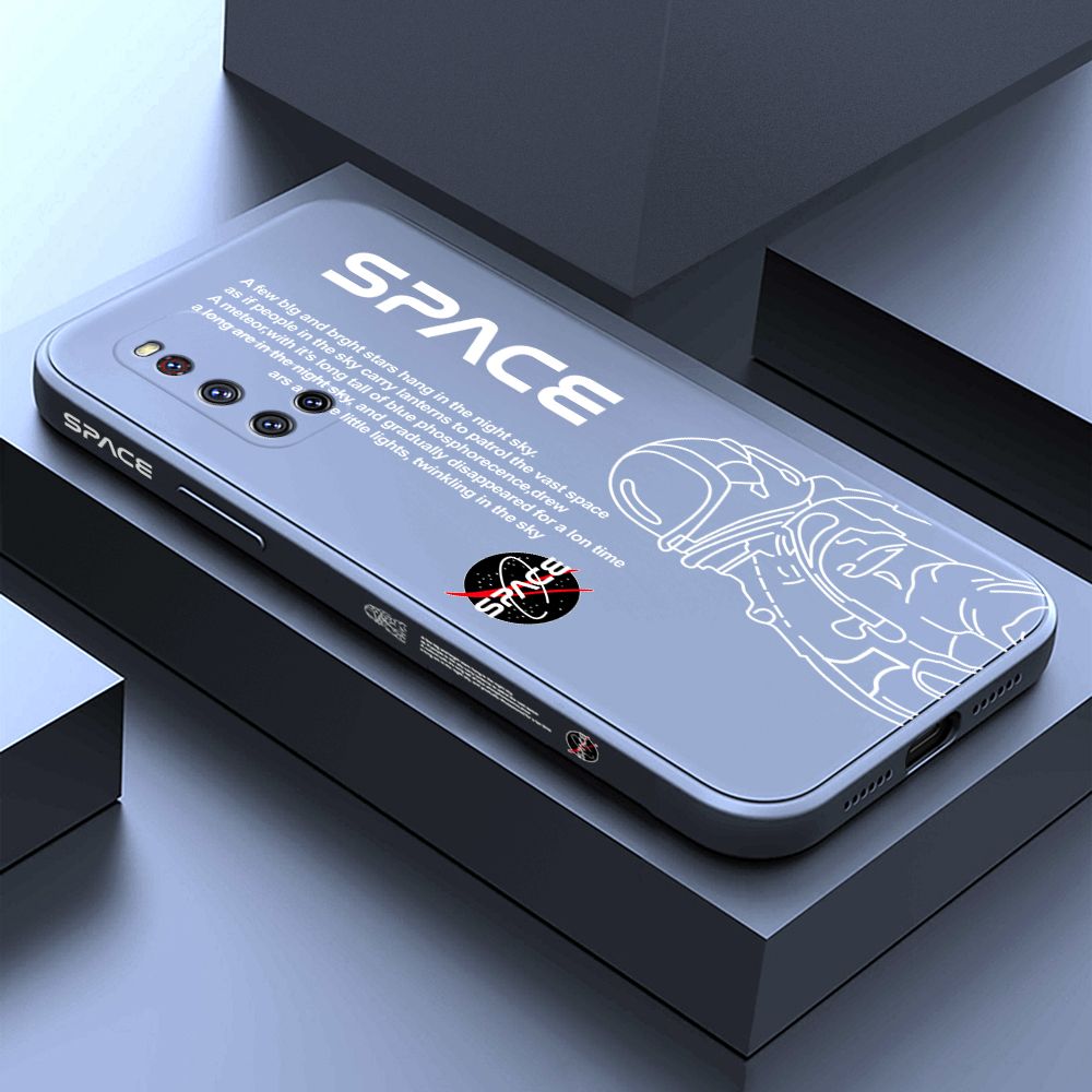 ZeroQiQi for Vivo V19G Case Planet Astronaut Phone Cover Soft Full Lens Protection Casing Ultra Thin Soft Liquid Silicone Phone Cases