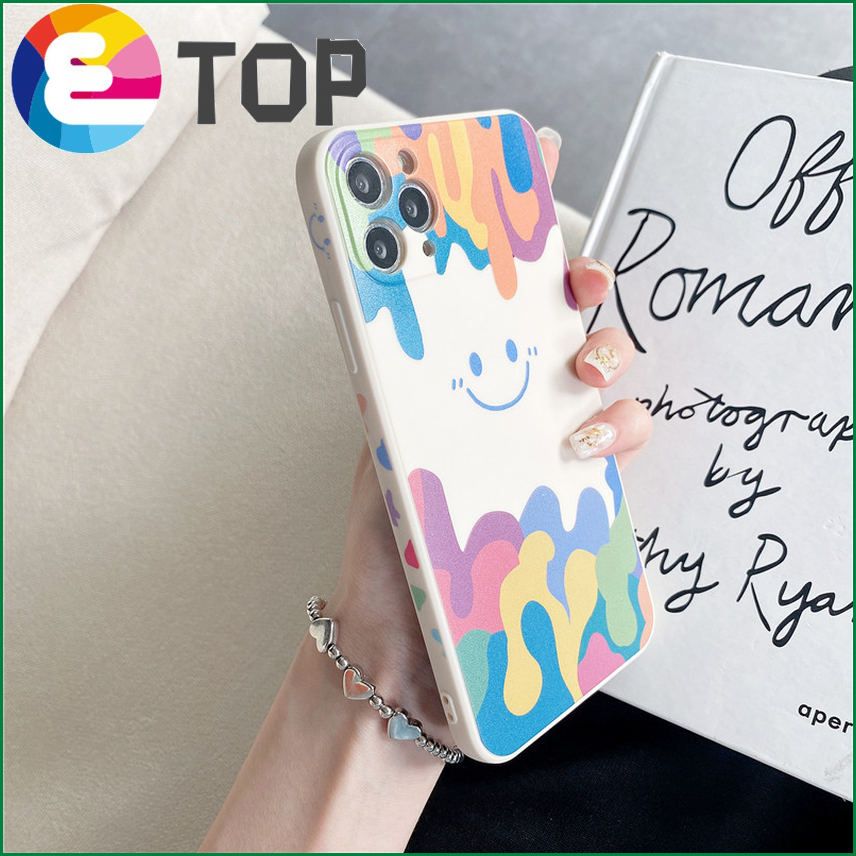 oppoReno6Pro mobile phone shell painted Rubik's cube watercolor realme8 protective sleeve A74A53A93 suitable for men and women