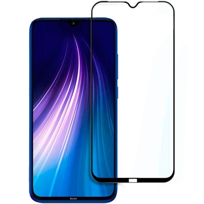 D Full Glass for Xiaomi Redmi Note 8 Screen Protector 9H full black