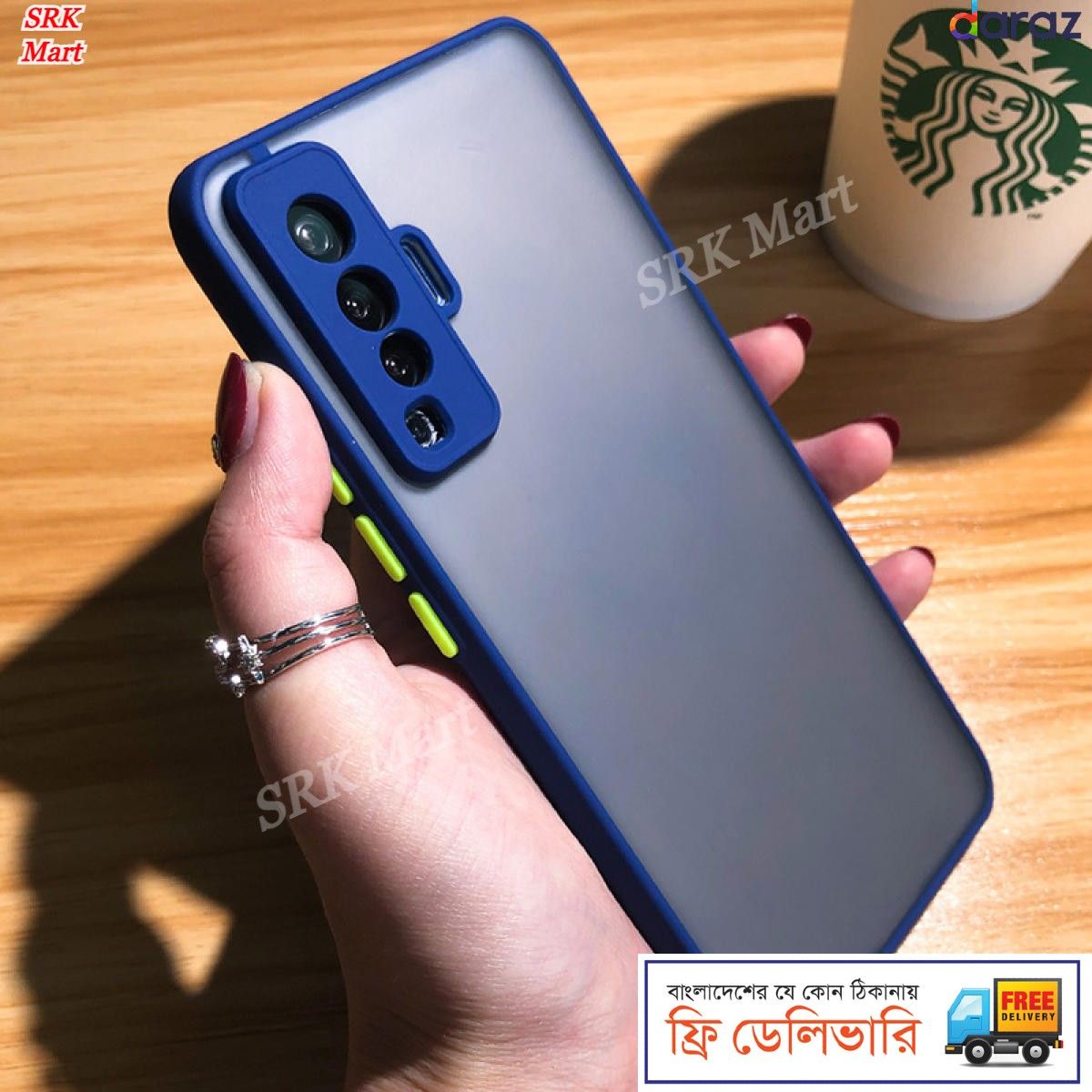 Vivo X50 / Vivo X50 5G - j SRK Mart Bumper cover Frosted Shockproof Protection Casing Hard Phone Case Matte Back Cover