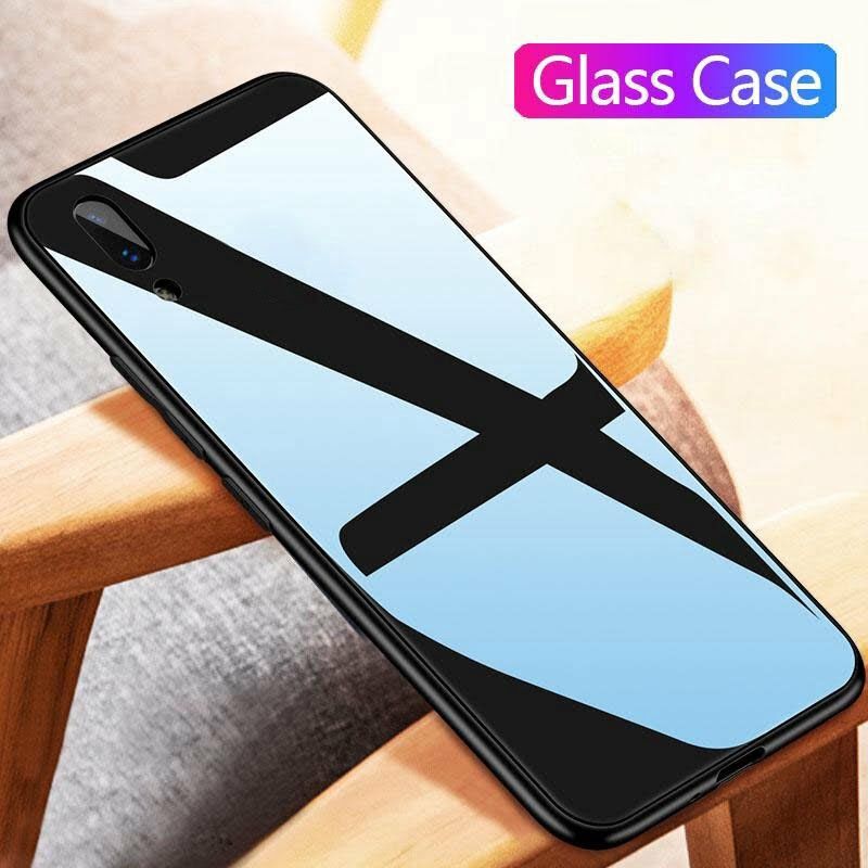 Glass Case back cover FOR Huawei Y7 PRO  2019