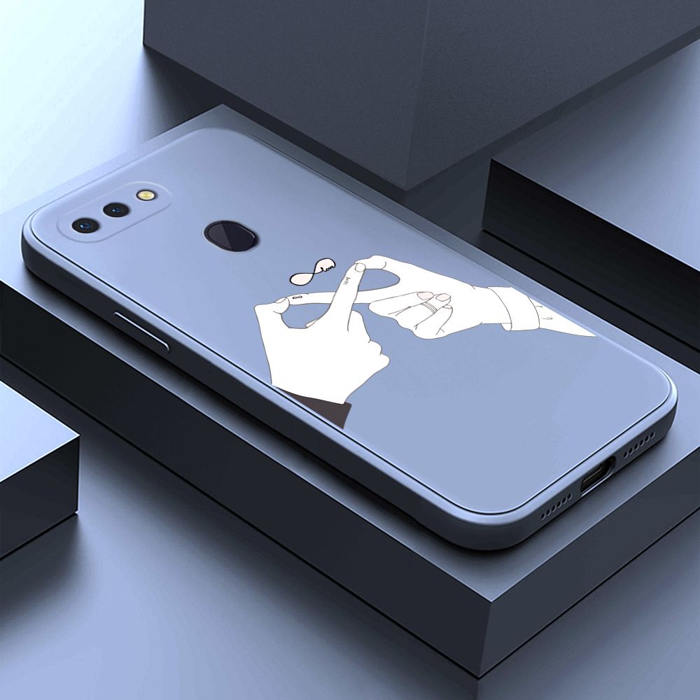 ZeroQiQi for OPPO R15 Back Cover Mobius Ring Ultra Thin Soft Luxury Square Multicolor Liquid Silicone Phone Case