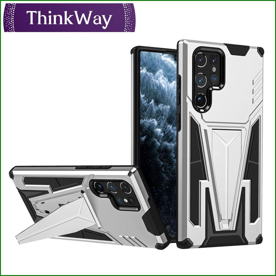V-shaped rotatable magnetic car practical bracket anti-fall shock-proof mobile phone suit armor mobile phone case For Samsung S22 Plus & Samsung S22 Ultra