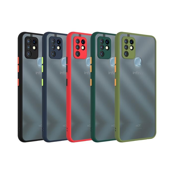 For Infinix Hot 10 Play Camera Protection Matte Back cover