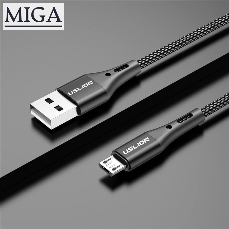 USLION 3M Micro USB Cable Fast Charging For Xiaomi Redmi Note 5 Pro Android Phone Data Cable for Samsung S7 Micro Charger