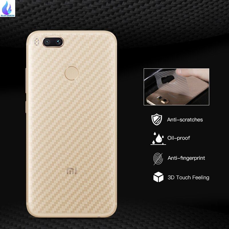For Xiaomi Mi a1 Carbon Fiber Textured Back Screen Sticker