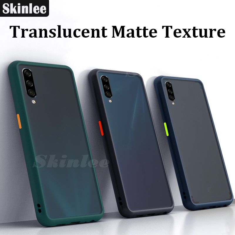 Luxury Shockproof Scrub PC Matte Phone Case For Huawei Y8P Transparent Soft edge Silicone Frame Hard Clear Protecive Back Cover For Huawei Y8P Phone Cases