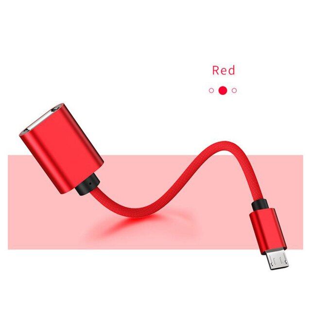 Micro to USB 2.0 OTG Convertor Data Connector Male to Female Cord Microusb Convertor Wire for Mouse Gamepad Tablets PC Adapter