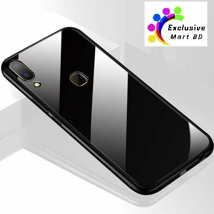 Vivo V9 Luxurious Toughened Shockproof Back Glass Case Cover