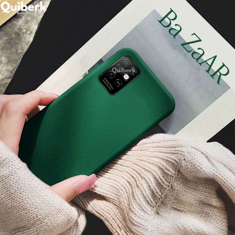 Quiberk for InfinixNote 8i Shockproof Anti-Slip Soft TPU Sandstone Matte Back Case Cover
