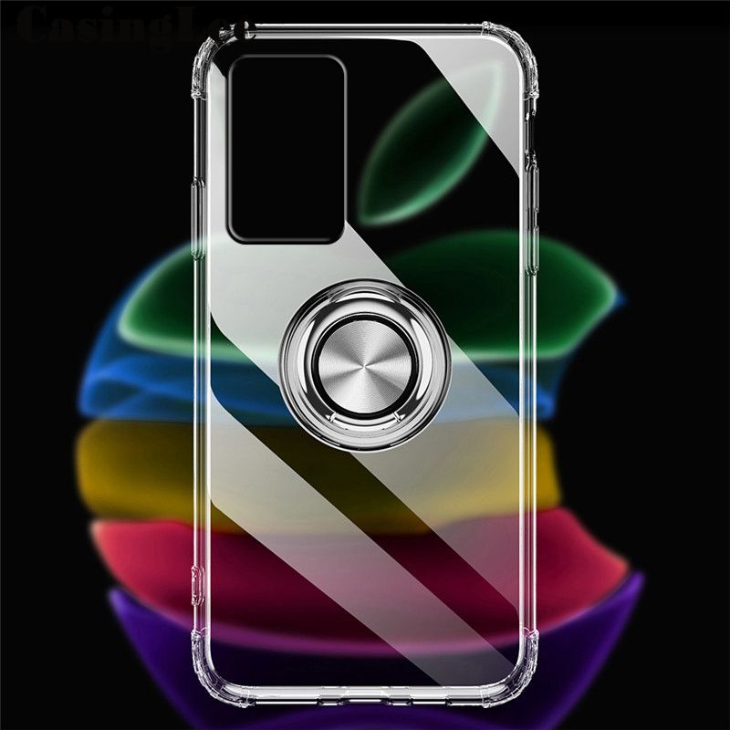 Casinglee For Samsung Galaxy Note 20 Soft Case Clear Transparent Airbag Protector Shockproof Car Magnetic Holder Ring Phone Cover Galaxy Note 20 Phone case