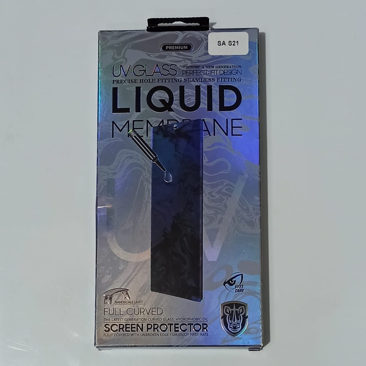 Samsung Galaxy S21 UV ( Full Glue Glass + Liquid Glue + Light ) Light Adhesive Tempered Glass Screen Protector