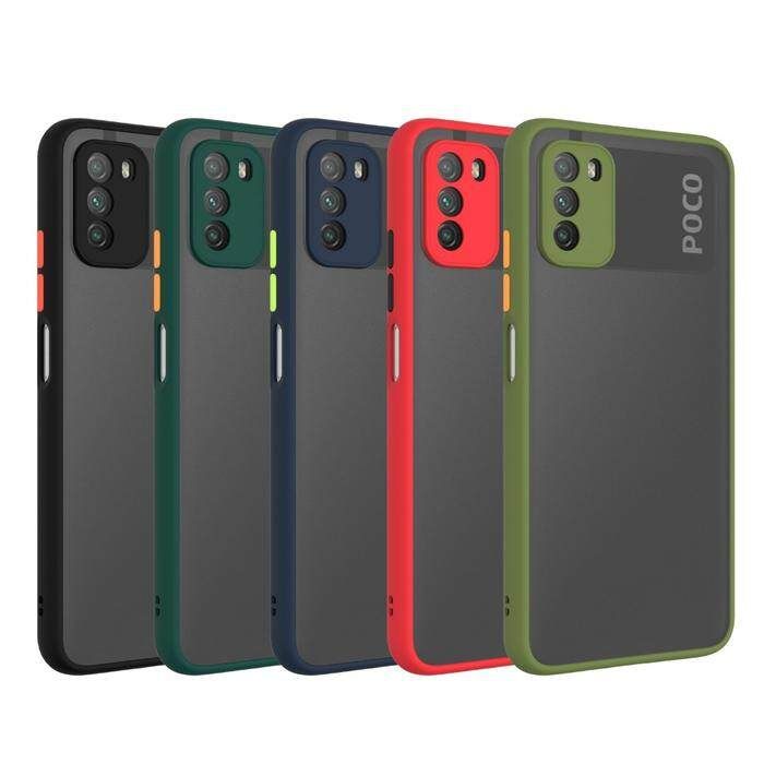 For Xiaomi Poco M3 Back Cover / Matte Back Cover / Camera Protective Back Cover