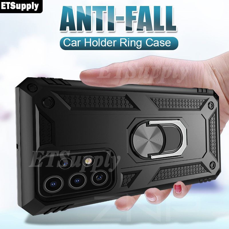 For Galaxy A33 5G Armor Ring Case Hard Magnetic Car Navigation Phone Cover for Samsung A33 5G Ring Cover