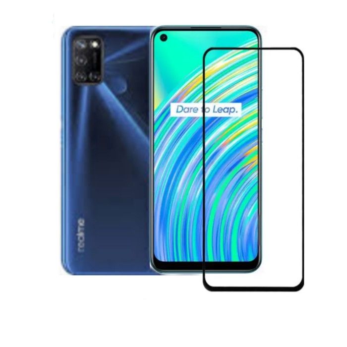 Realme c17 এর জন্য টেম্পার্ড গ্লাস/realme c17/realme c17 এর জন্য স্ক্রিন প্রোটেক্টর টেম্পার্ড গ্লাস/realme c17 ডিসপ্লে প্রোটেক্টর-কালো