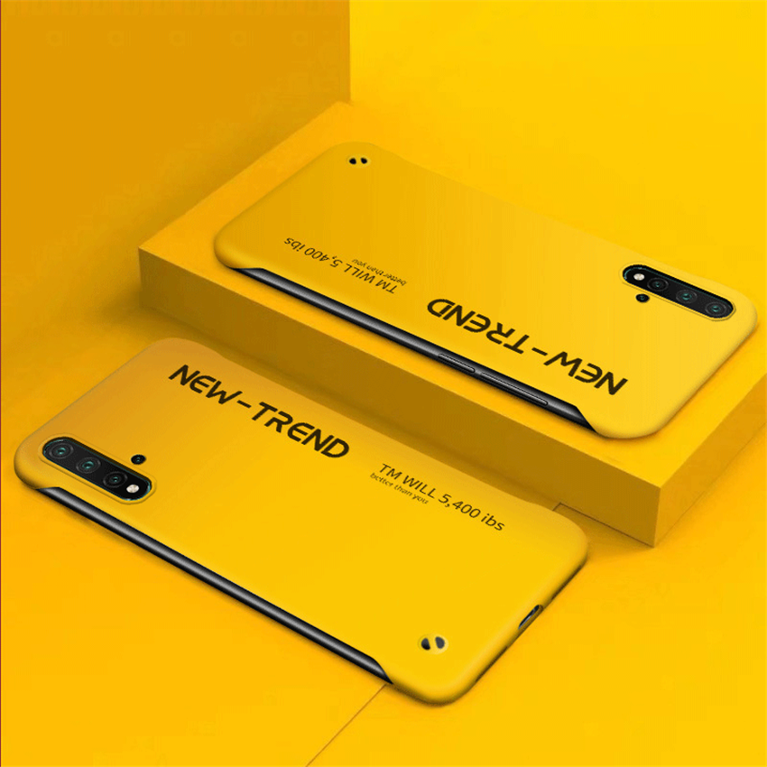 lthmy for Huawei nova 5/Huawei nova 5 pro Ultra Thin Frameless Matte Hard Plastic Phone case Shock Absorption TPU Bumper Casing Back Cover