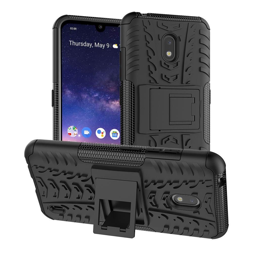 Heavy Duty Armor Tough Hybrid Shockproof Dual Layer Kickstand Protective Case Cover For Nokia 2.2
