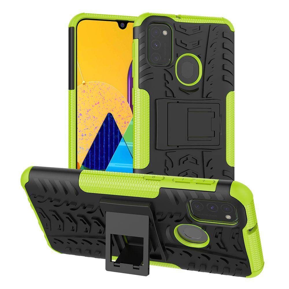 For Samsung Galaxy M30S Dual Layer Heavy Duty Armor Tough Hybrid Shockproof Stand Protective Case Cover