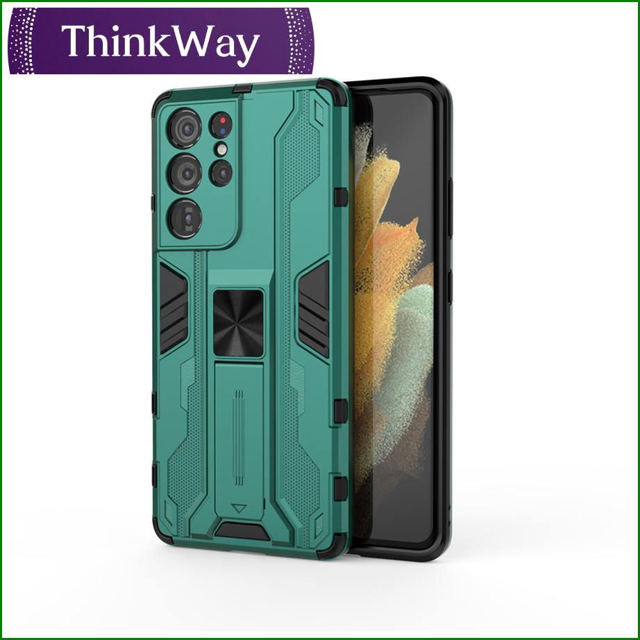 Case with Kickstand Magnetic Ultra Slim Shockproof Cover Car Mount Armor Mobile Phone Case Drop Protection For Samsung S21 FE & Samsung A82 5G