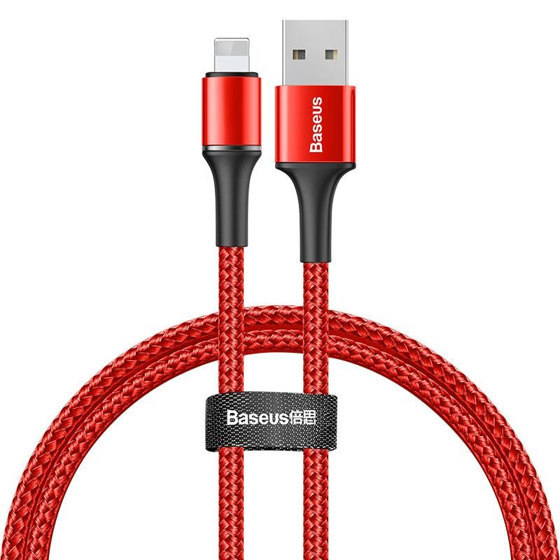 Baseus 0.25m/0.5m/1m/2m/3m LED USB Cable Fast Charging For iPhone 11 Pro Xs Max Xr X 11 8 7 6 6S 5 5S iPad Wire Cord