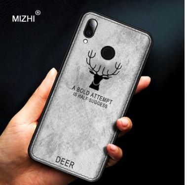 Huawei Nova 3i Phone Cover Shockproof Deer Cloth - Ash & Black