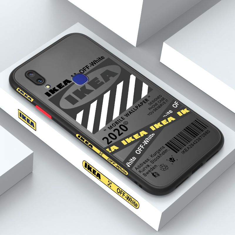 ZeroQiQi for Vivo V11i Case Zebra Crossing Side Printed Pattern Design Phone Cover Frosted Ultra Thin Protective Phone Case