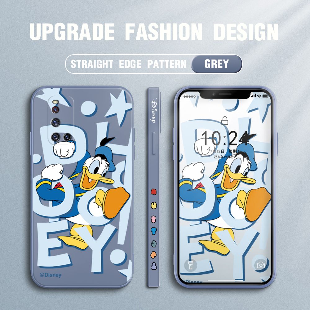 UCUC for Vivo V19 / V19G Back Cover Cute Cartoon Characters Ultra Thin Soft Luxury Square Multicolor Liquid Silicone Phone Case