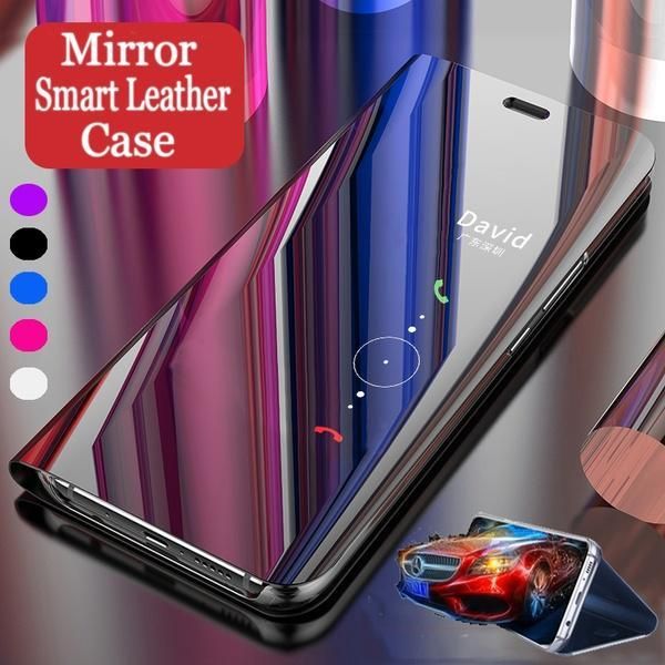 Samsung Galaxy A51 (Premium Quality) Luxury Clear View Mirror Leather Stand Flip Cover (Quality Product)