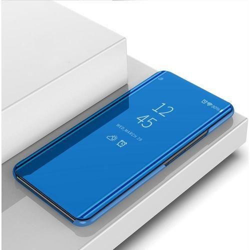 Huawei Y9 (2018) Smart Luxury Plating Clear View Mirror Leather Stand Flip Cover