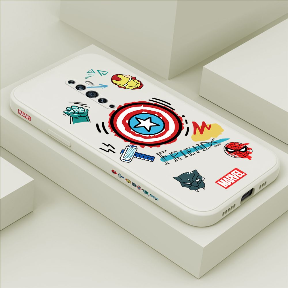 ZeroQiQi for OPPO Reno 2F Case Cartoon Anime Icon Phone Cover Soft Full Lens Protection Casing Ultra Thin Soft Liquid Silicone Phone Cases