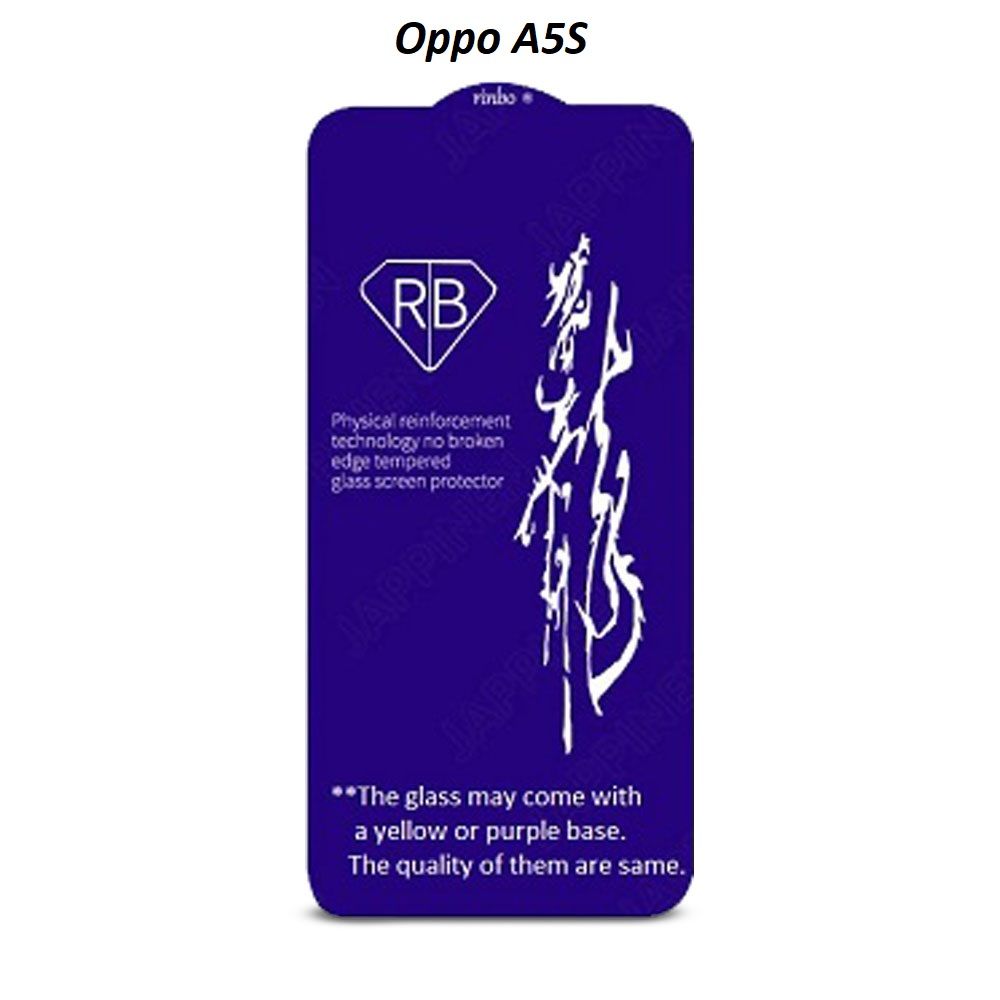 Oppo A5s Rinbo Full Tempered Glass Screen Protector