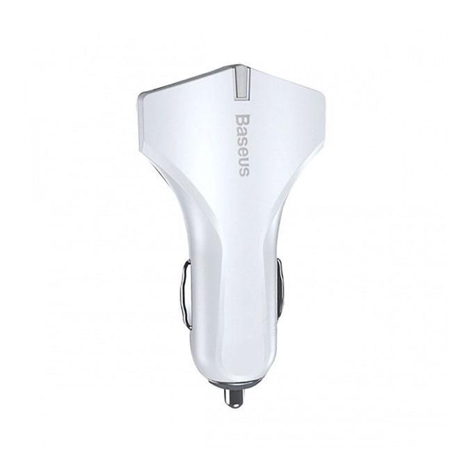 QC3.0 Fast Charge Small Rocket Car Charger - White