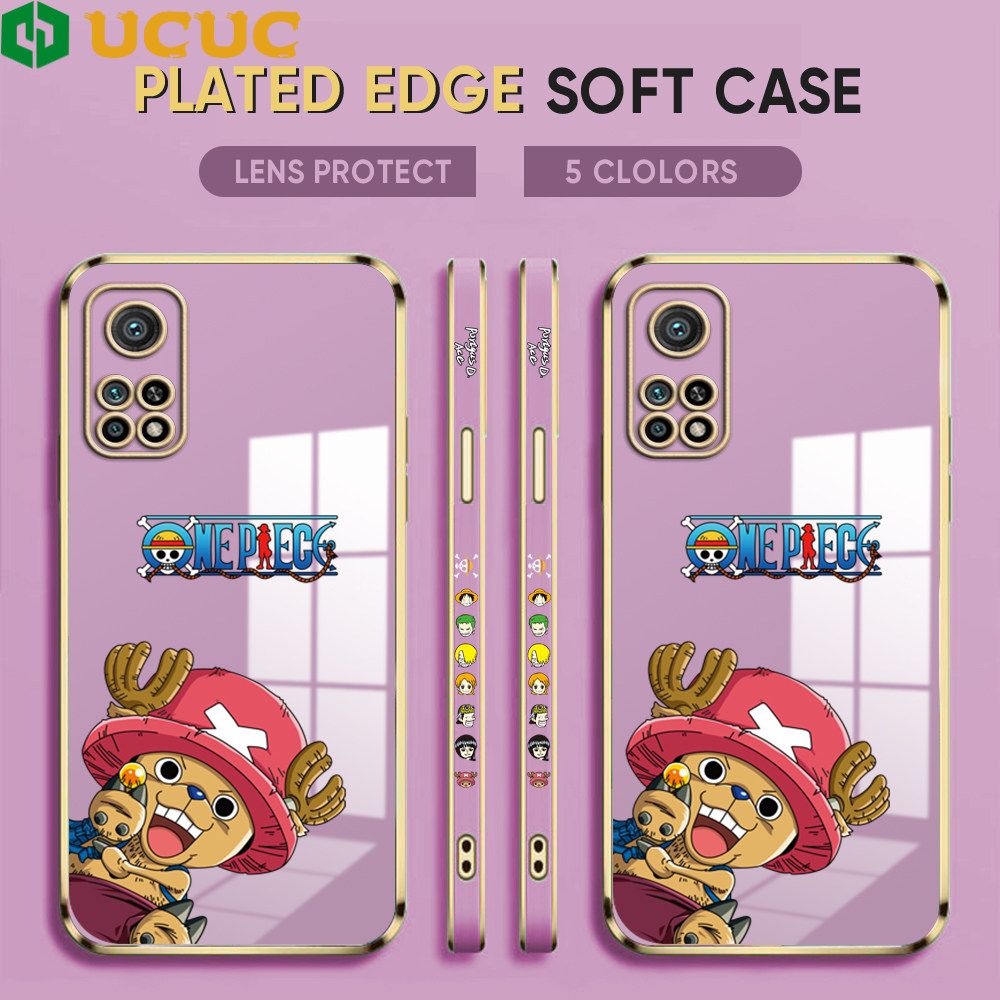 UCUC for Xiaomi 10T Case Creative Cartoon Chopper Luxury 6D Plating Soft Casing Silicone Ultra Thin Phone Cover