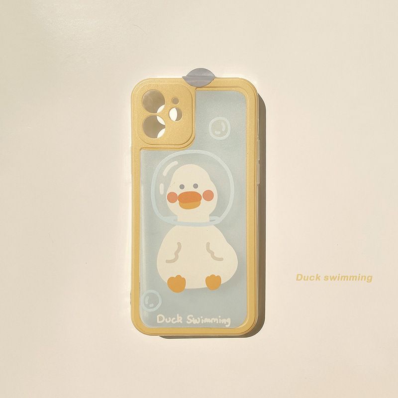 Cute Duck Pattern Case Soft Silicone Cover Mobile Phone Case