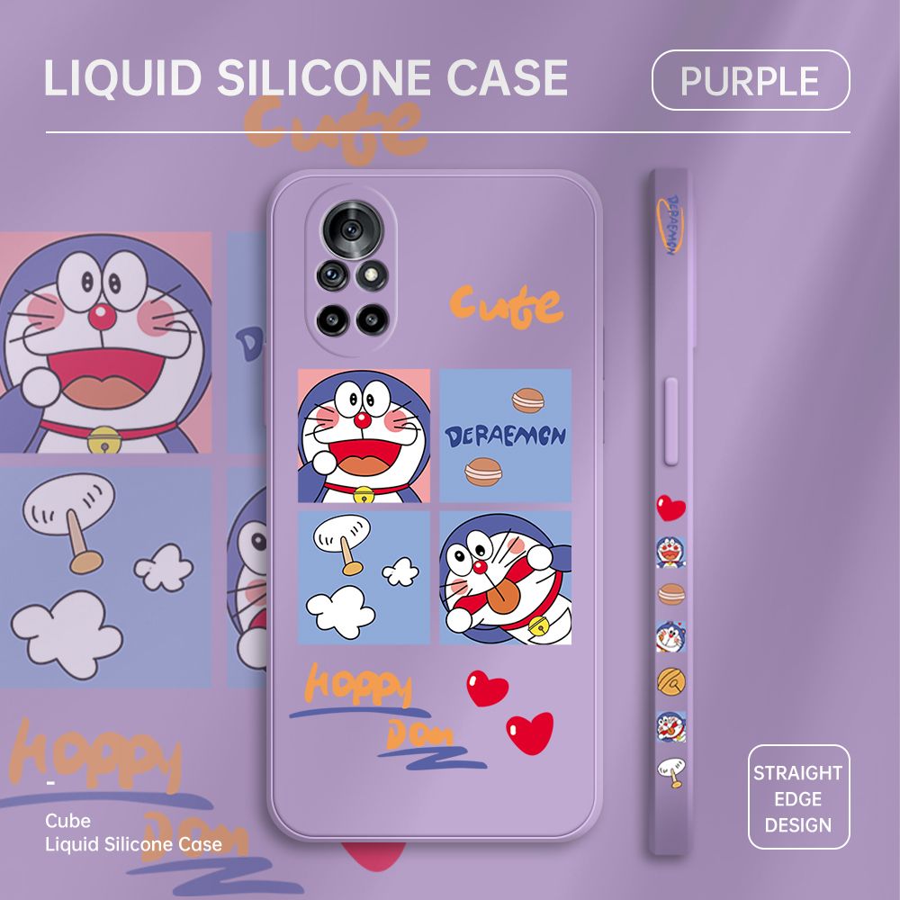 ZeroQiQi for Huawei Nova 8 Case Cartoon Cat Phone Cover Soft Full Lens Protection Case Ultra Thin Soft Liquid Silicone Phone Case