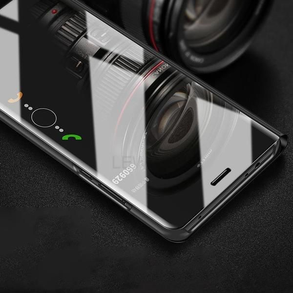 Xiaomi Mi 6A Smart Luxury Plating Clear View Mirror Leather Stand Flip Cover