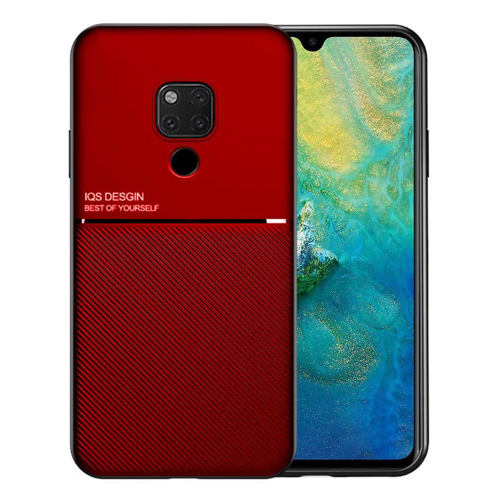Texture Silicone Car Magnetic Case For Huawei Mate 20 Soft TPU Protection Cover