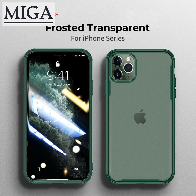 Frosted Shockproof Case For Apple iPhone 11 12 Pro Max Mini X XS Max XR Matte Transparent Cover For iPhone 8 7 6 6s Plus Anti-knock Casing