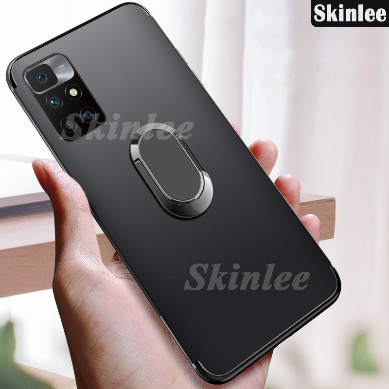 Skinlee Phone Case Redmi Note 11 Pro Magnetic Stand Cover Bracket Finger Ring Cases for Redmi Note11 Pro Back Cover