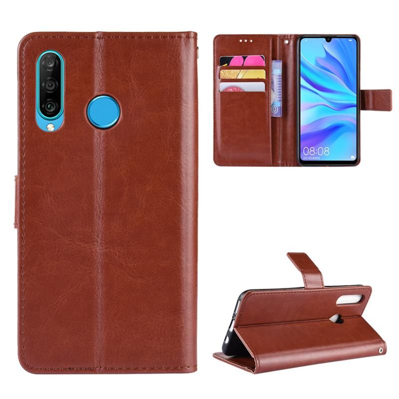 Holster Flip Stand Wallet Crazy Horse PU Leather Case For Huawei Enjoy 9S Cover