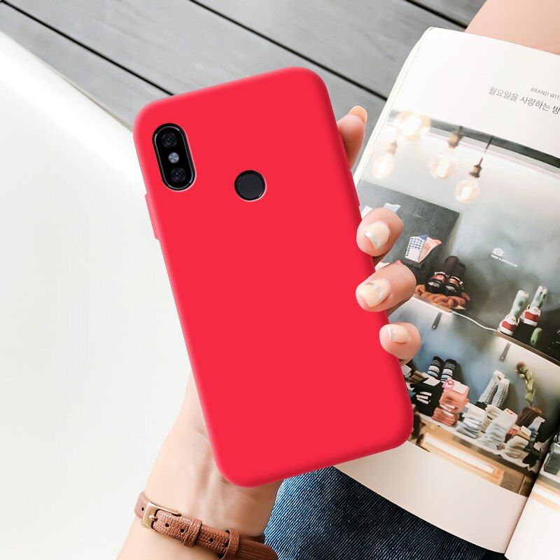 For Xiaomi Redmi Note 5 Case Silicone Macaron Colors Candy For Redmi Note 5 Pro Soft TPU Simple Black Casing Phone Back Cover