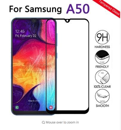Premium Quality 9D Glass Screen Protector for Samsung A50 / A30