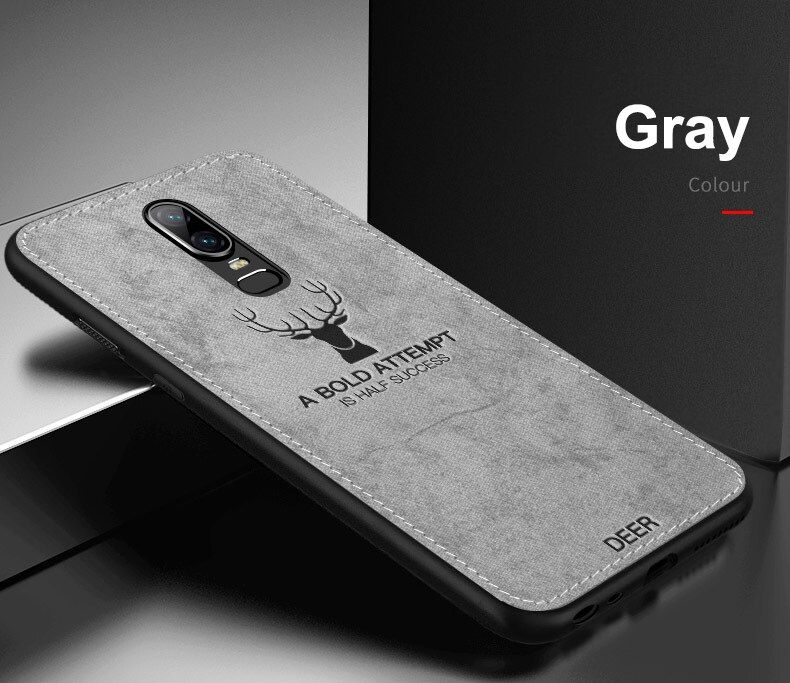 Deer Frabic Phone Case For Oneplus 9 8 7 7T Pro 6 6T 1+ 6 Silicone TPU Back Cover For Oneplus 7 7Pro Soft Case For Oneplus 8pro