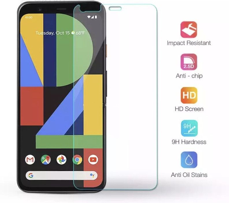 Google Pixel 4XL Tempered Glass Screen Protector Slim 9H Hard 2.5D - Transparent