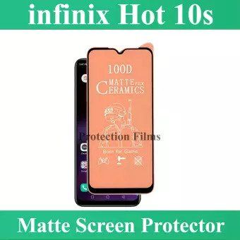 For Infinix Hot 10s Film Soft Ceramic Matte Full Glue Cover Screen Protector