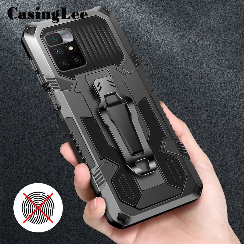 Casinglee For Redmi 10 Case Shockproof Armor Stand case with Metal Clip Back cover Xiaomi Redmi10 Phone cases Car Mountaineering phone case For girls and Boys