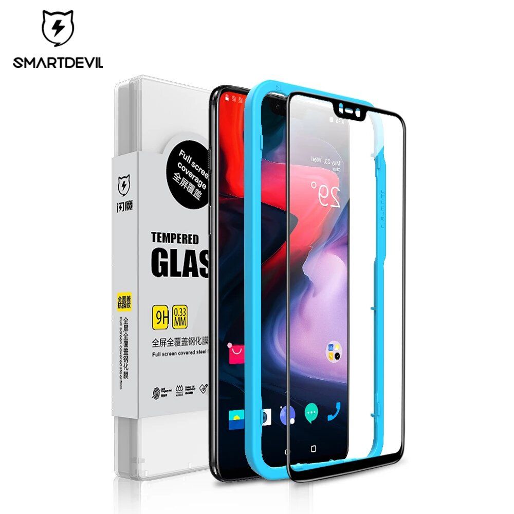 Smartdevil Amazing Full Screen Coverage Tempered Glass For OnePlus 6/ 6T